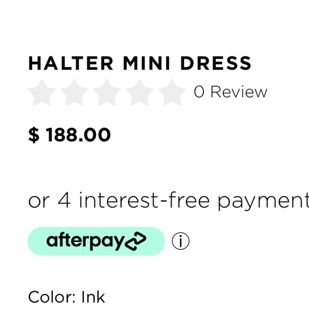 *Anthropologie Sundry Halter Mini Dress - Picture 4 of 5